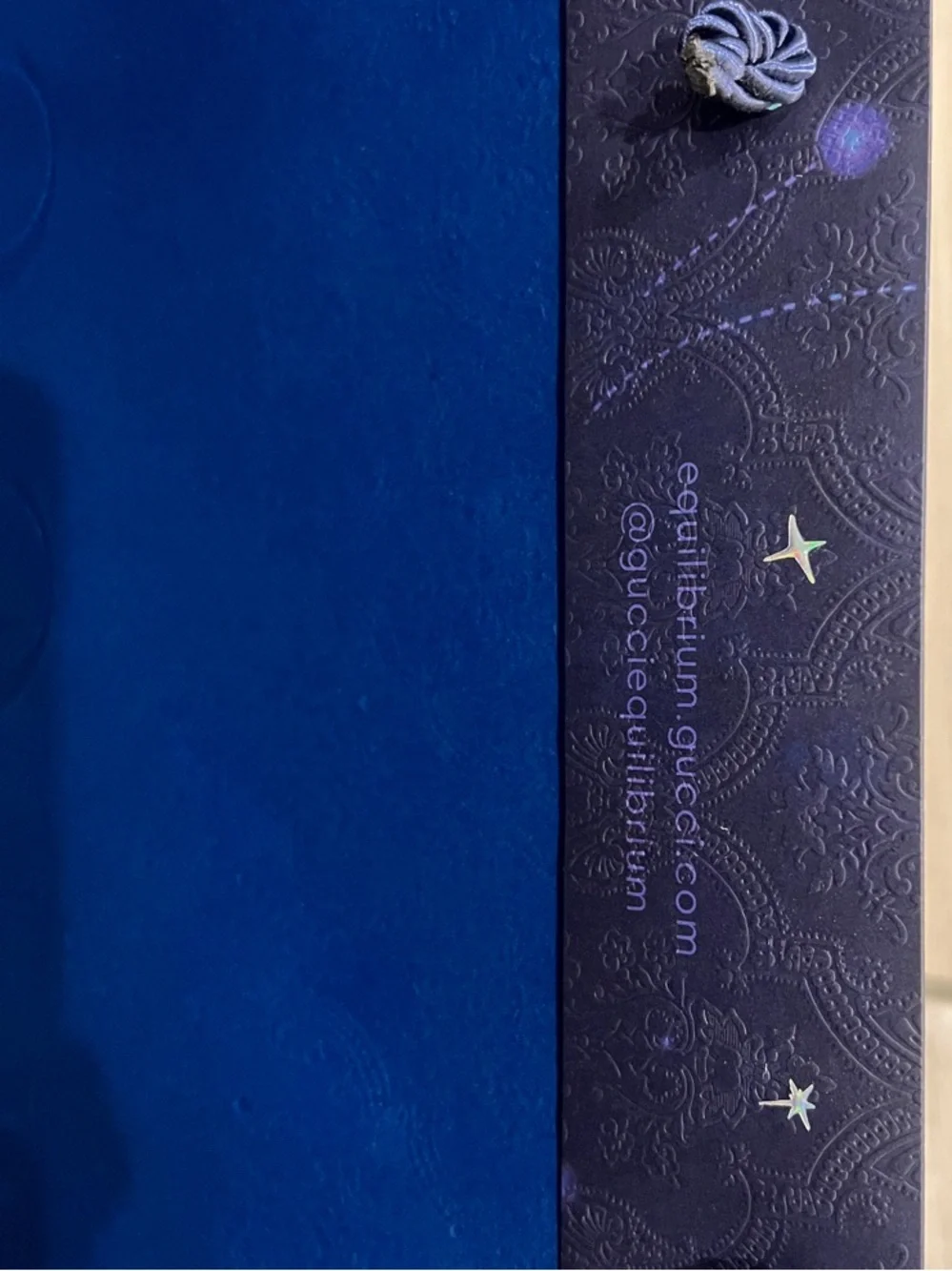 Gucci Authentic Navy Celestial Extra Large Shopping Bag with Iridescent Logo